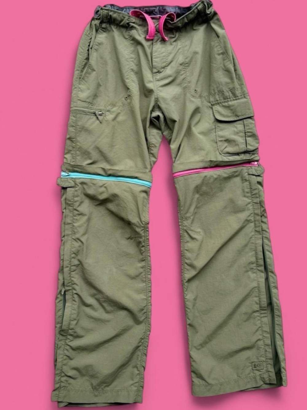 Gorpcore Hiking REI Sahara Convertible Cargo Pant Shorts Girls Medium (10-12)